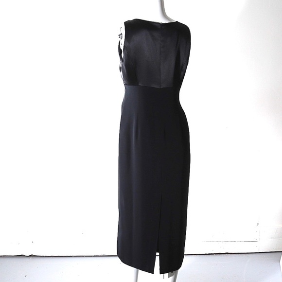 Vintage black gown with jacket-size 12 vintage - Picture 3 of 11
